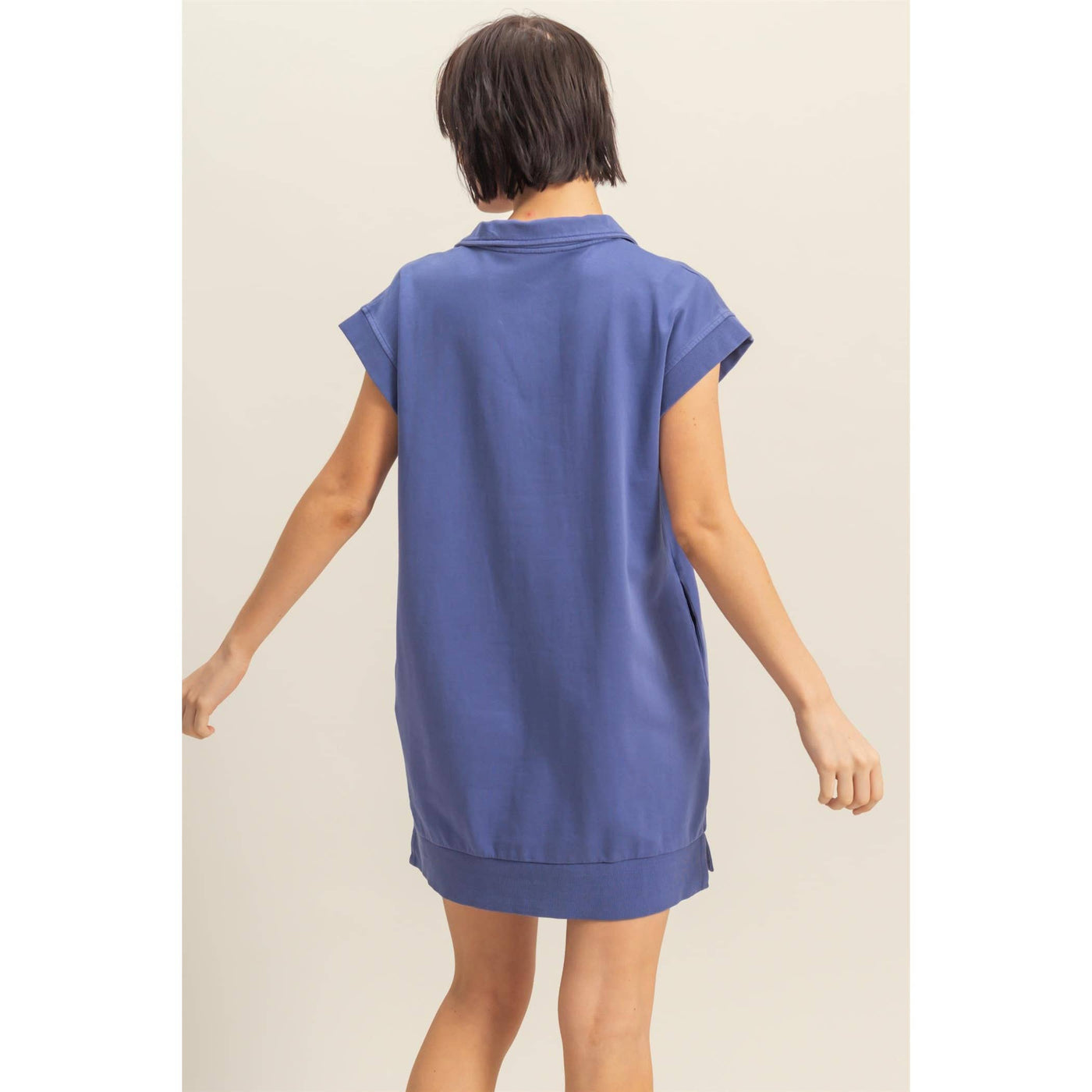 Half Zip Mini Dress