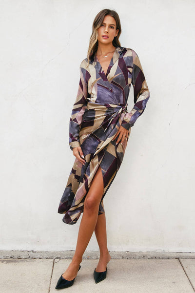 Umber Mosaic Dress