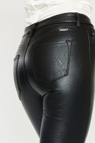 Black PU Leather Pants