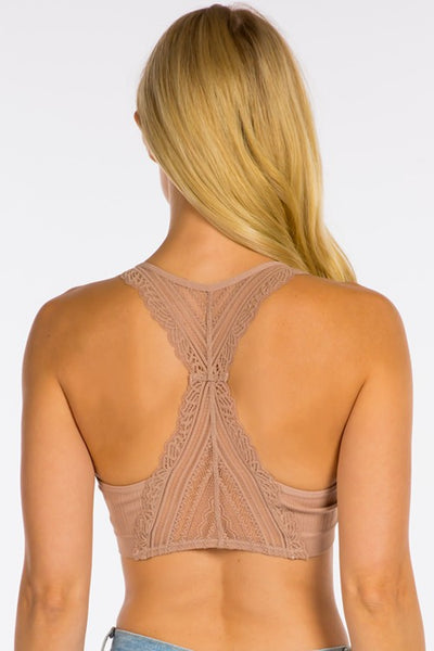 Lace Back, Smooth Cup Bralette