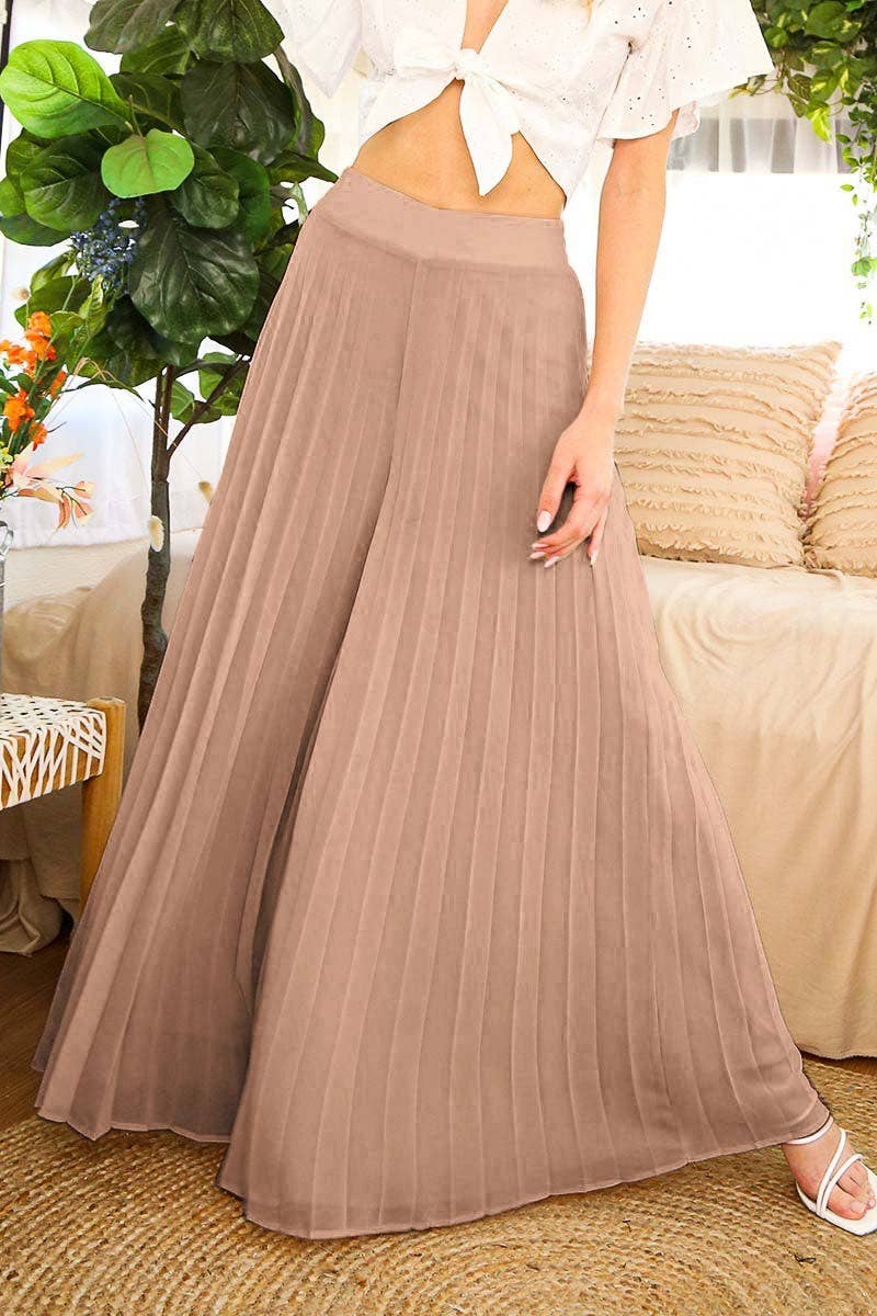 High Waist Pleated Pants