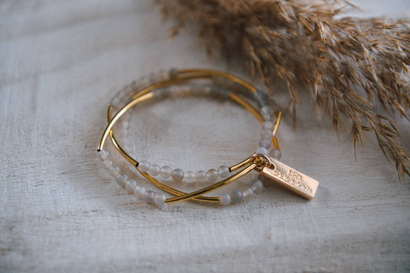 Gemstone Gold Triple Wrap
