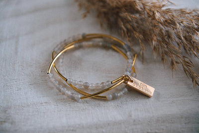 Gemstone Gold Triple Wrap