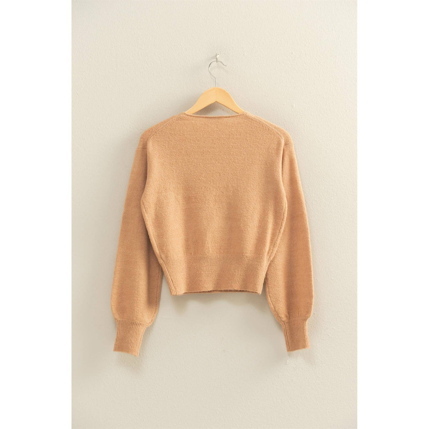 Surplice V Neck Sweater