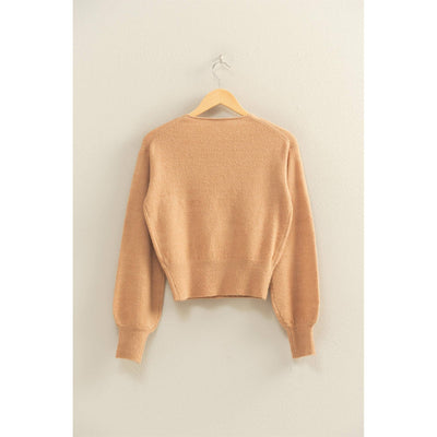 Surplice V Neck Sweater