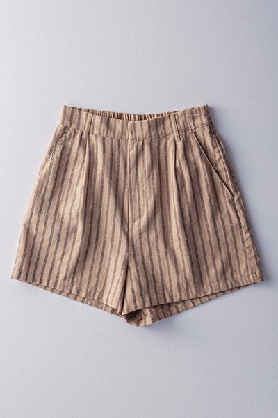Linen Stripe Shorts