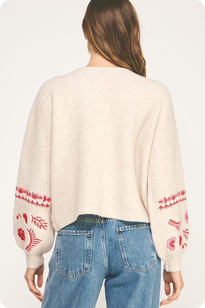 Embroidered Cardi