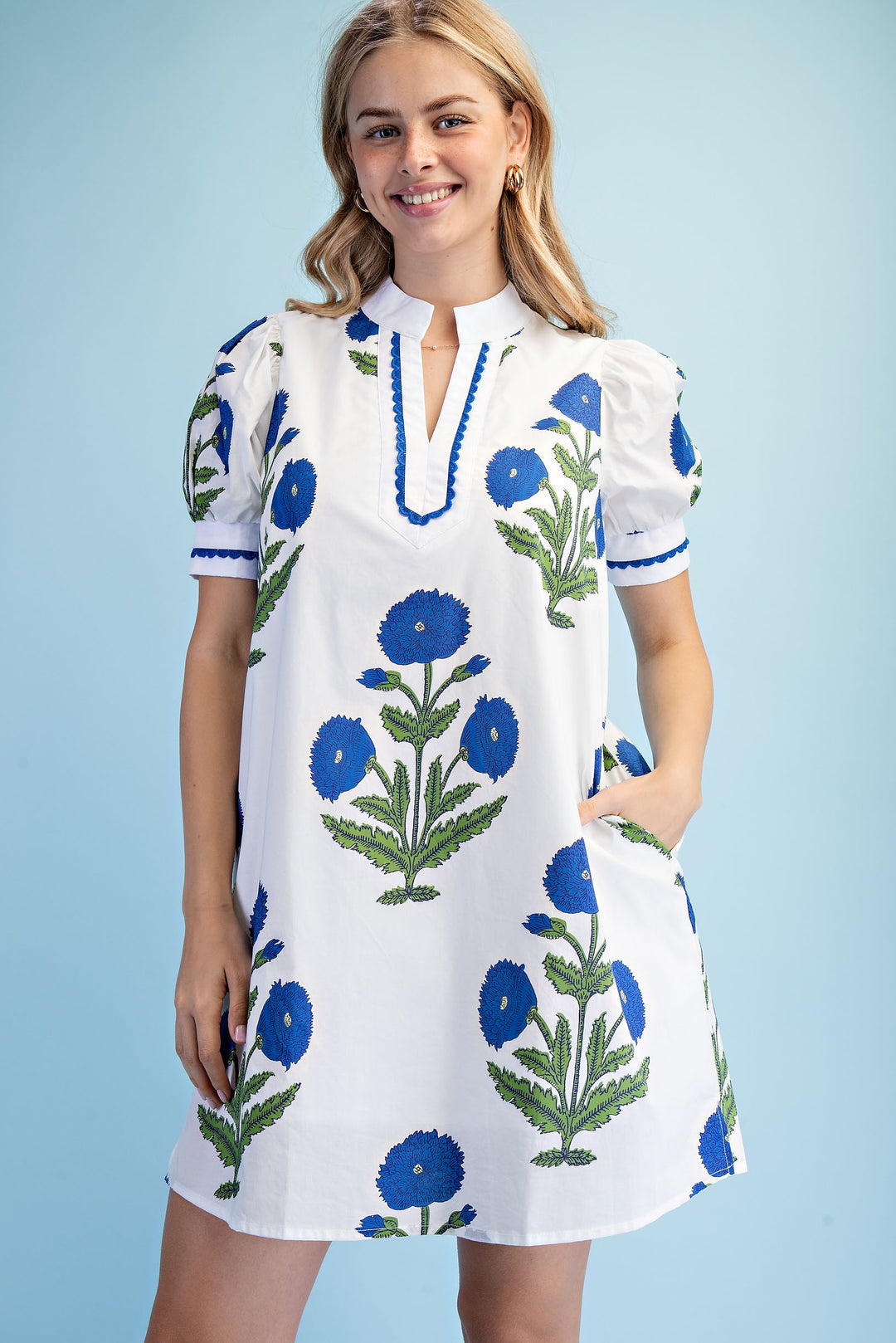 Floral Cotton Dress M