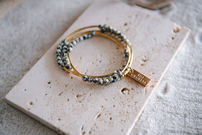 Gemstone Gold Triple Wrap