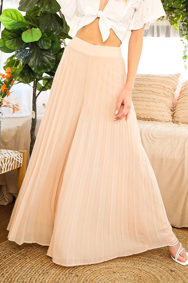 High Waist Pleated Pants