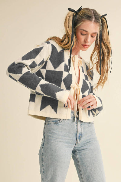 Shapes & Bows Cardi