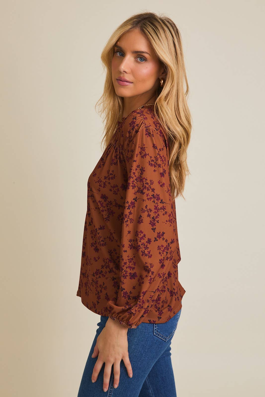 Notch Neck Forever Fall Top