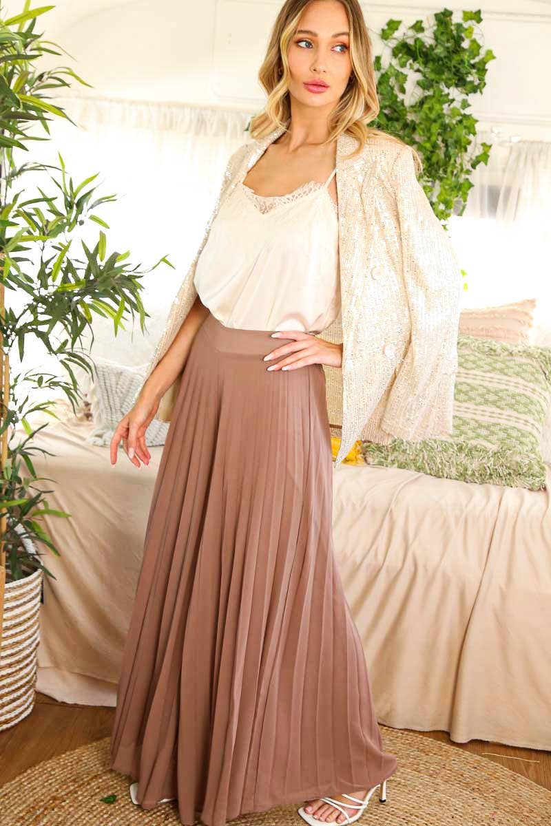 High Waist Pleated Pants