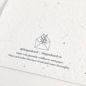 Plantable Greeting Card - Floral 1