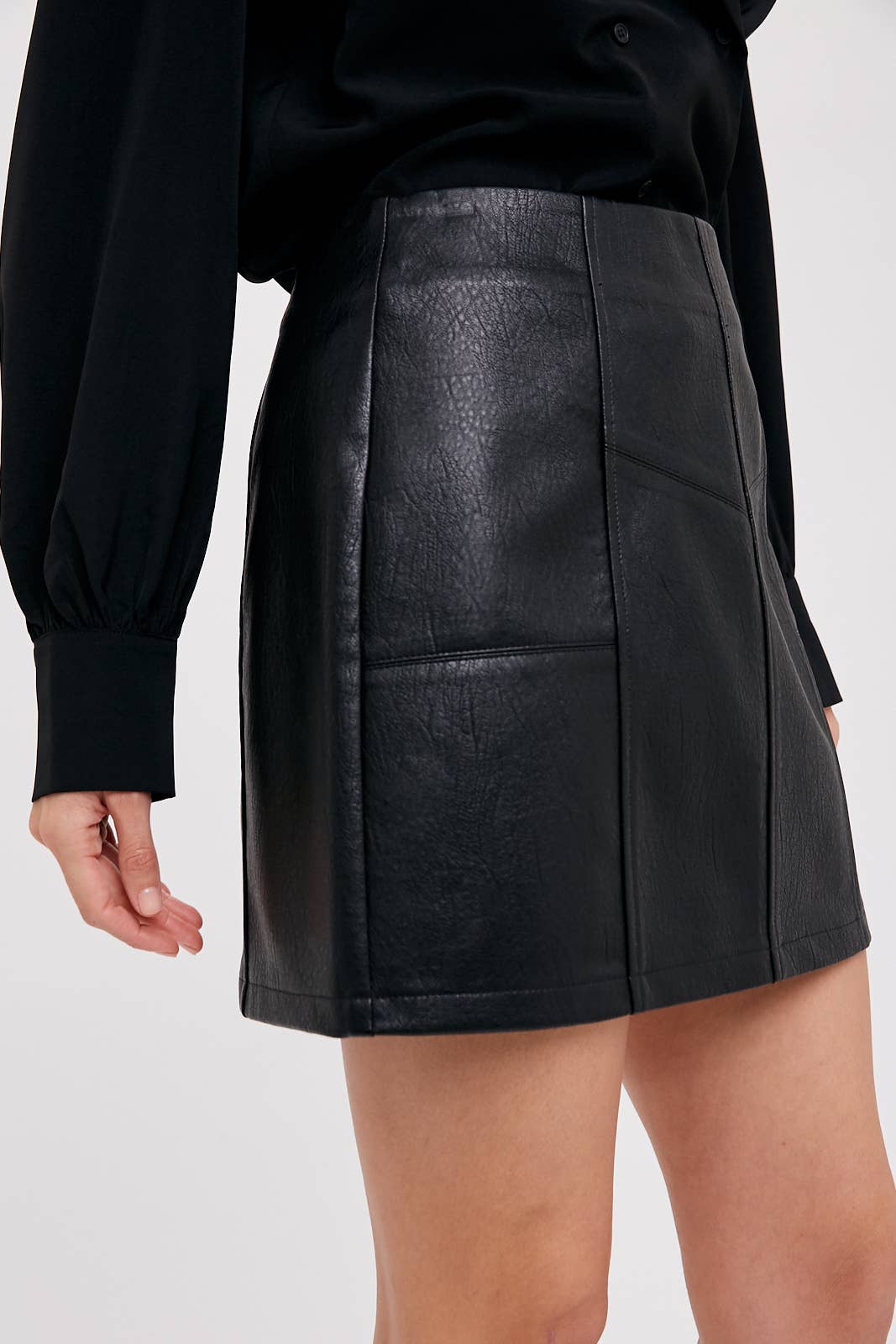 Vegan Leather Skirt