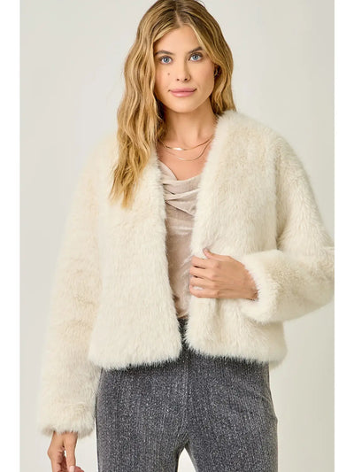 Fuzzy Open Jacket