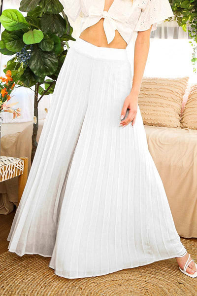 High Waist Pleated Pants