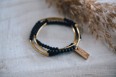 Gemstone Gold Triple Wrap