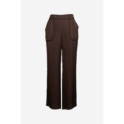 Whipstitch Detail Pull-on Pants