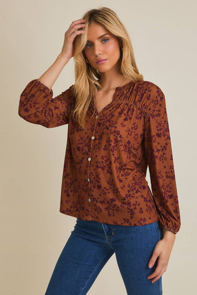 Notch Neck Forever Fall Top