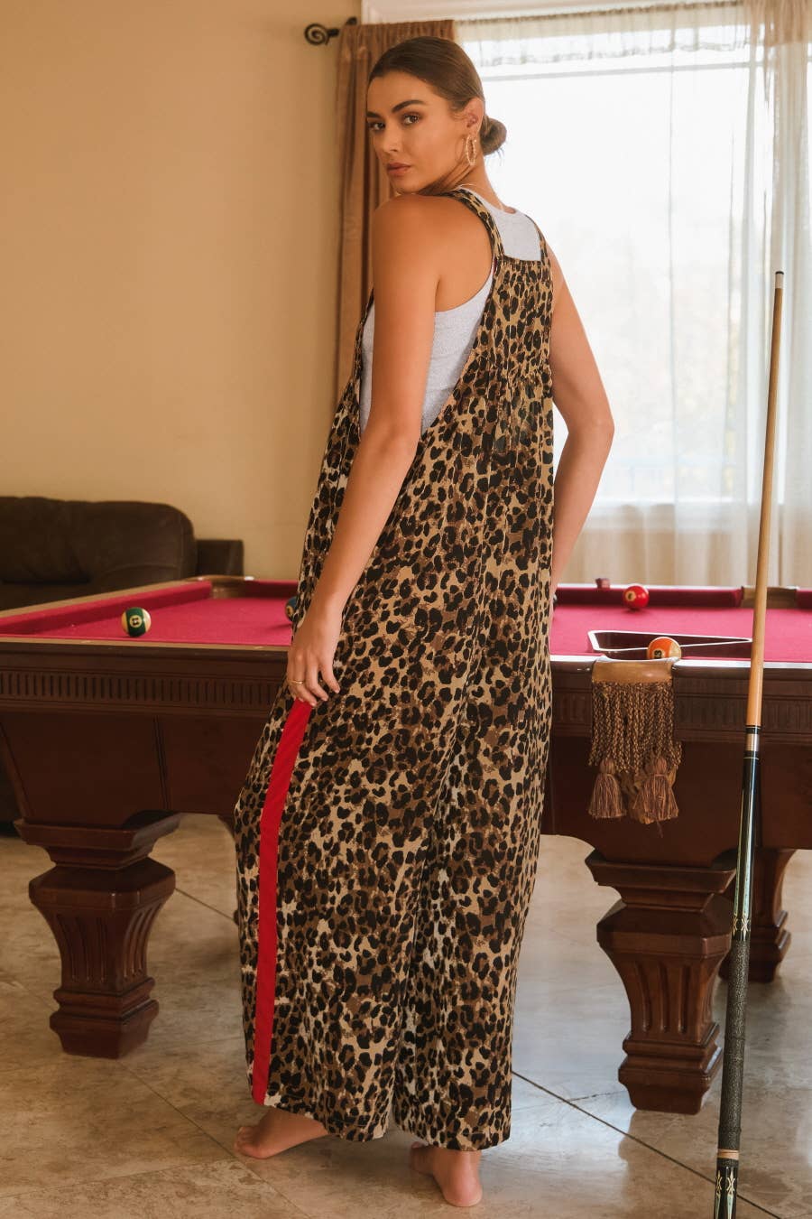 Leopard Overall Jumpsuit