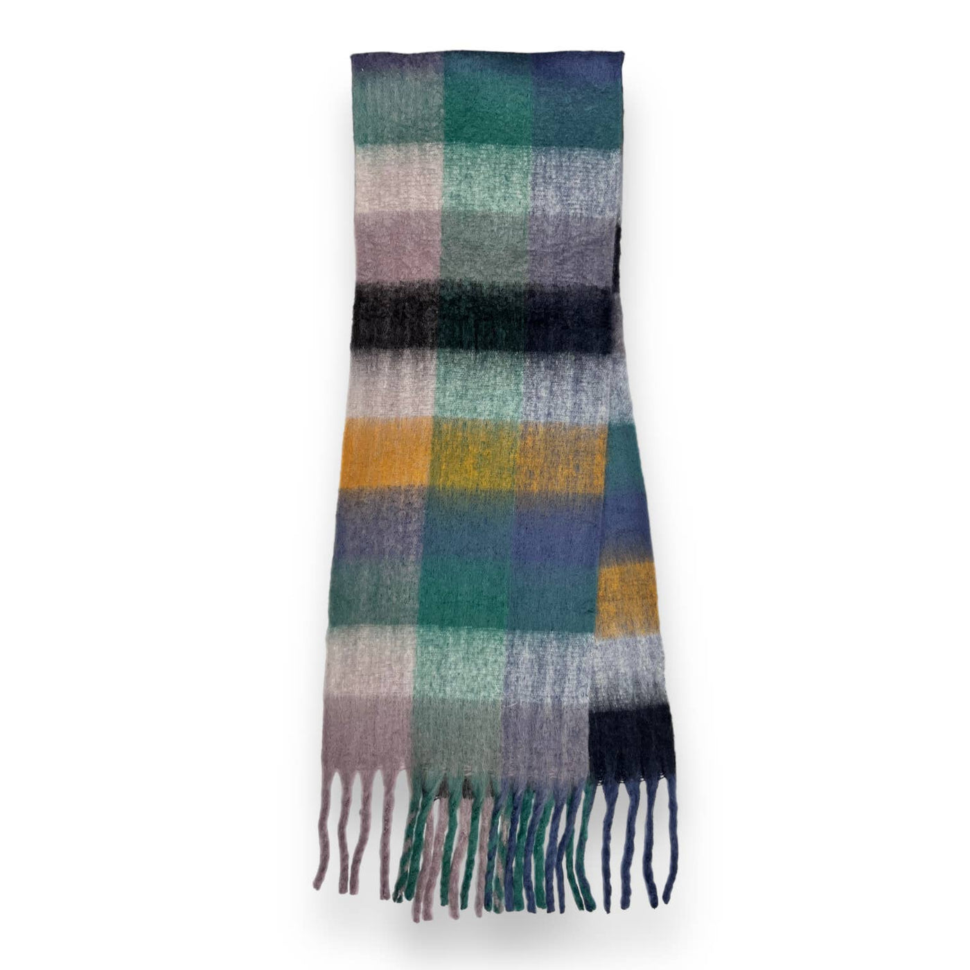16 Colours soft blanket scarf with tassels