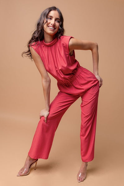 Deep Pink Jumpsuit