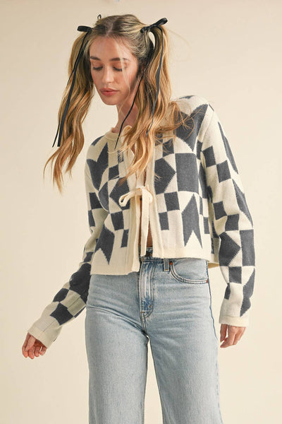 Shapes & Bows Cardi