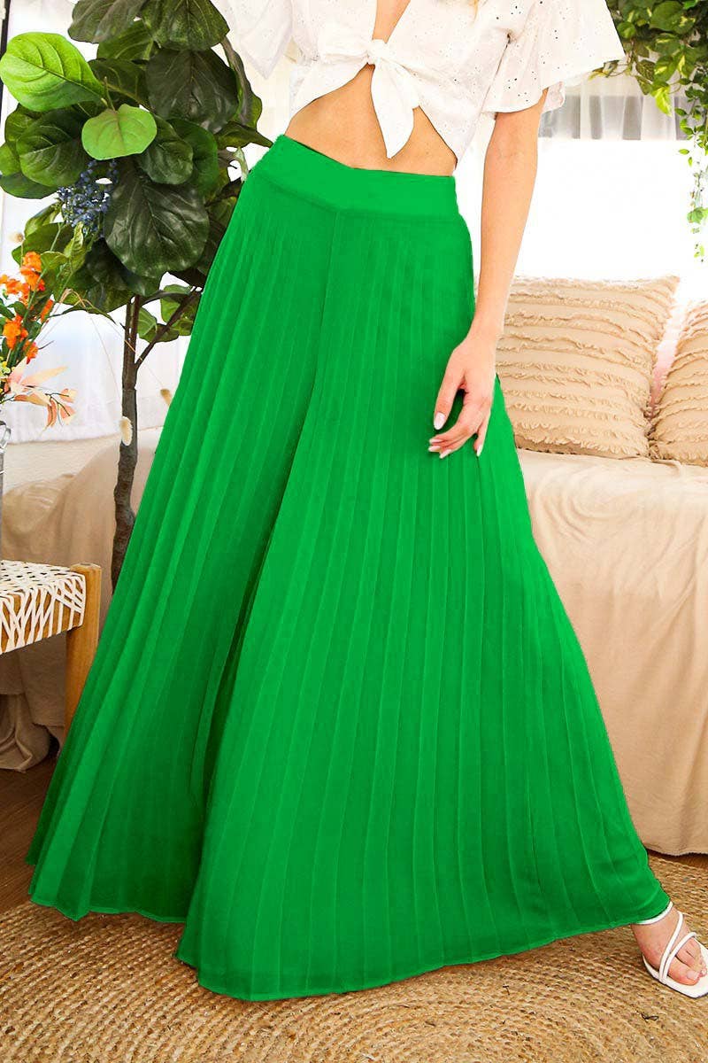 High Waist Pleated Pants