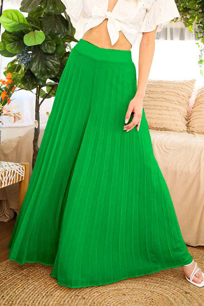High Waist Pleated Pants