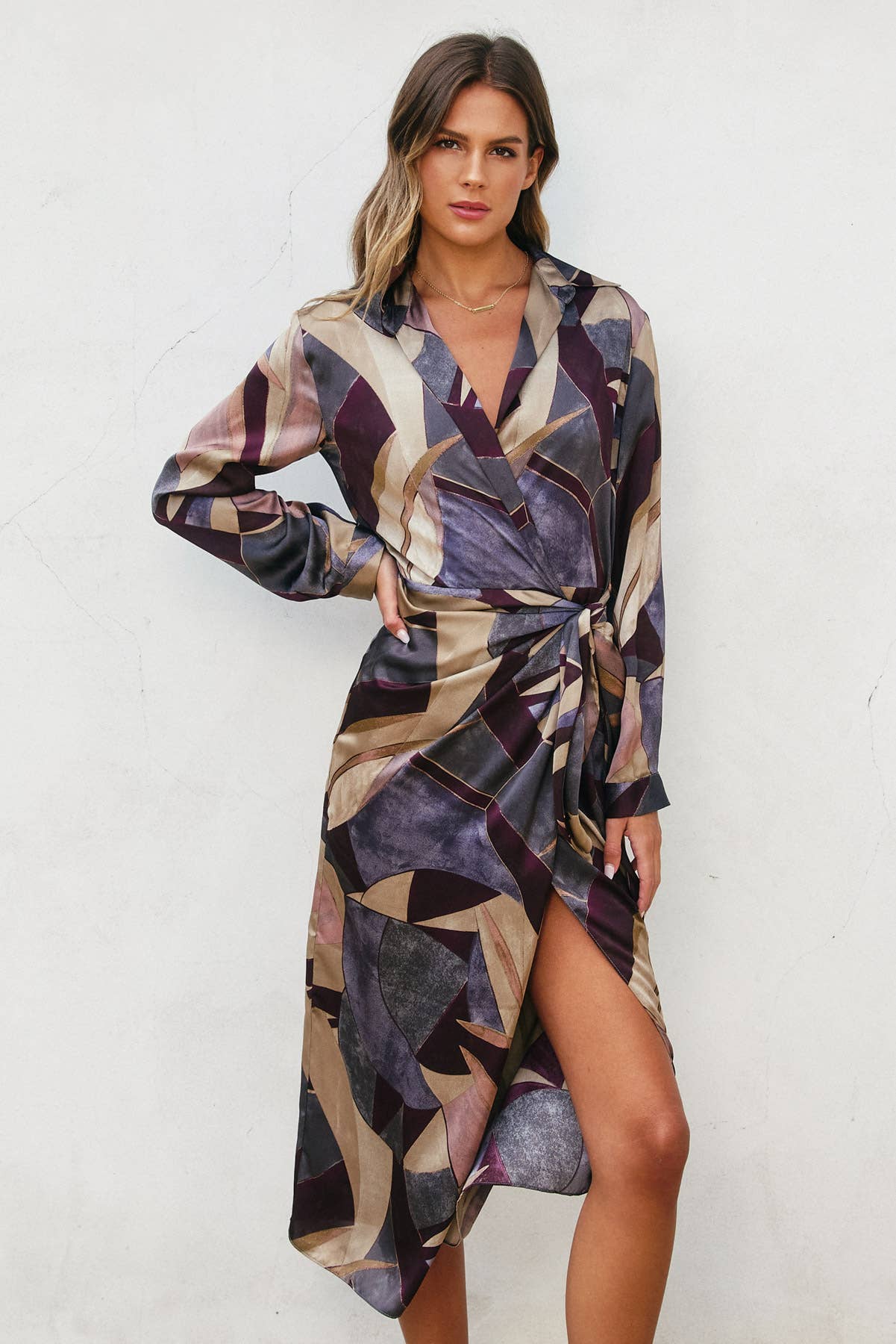 Umber Mosaic Dress