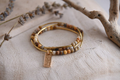 Gemstone Gold Triple Wrap