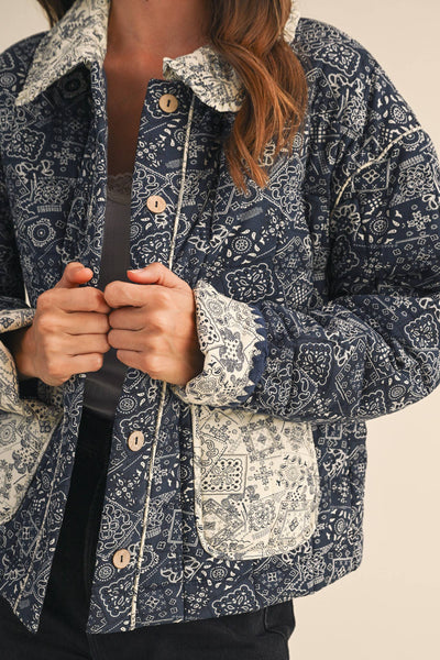 Quilted Bandana Jacket