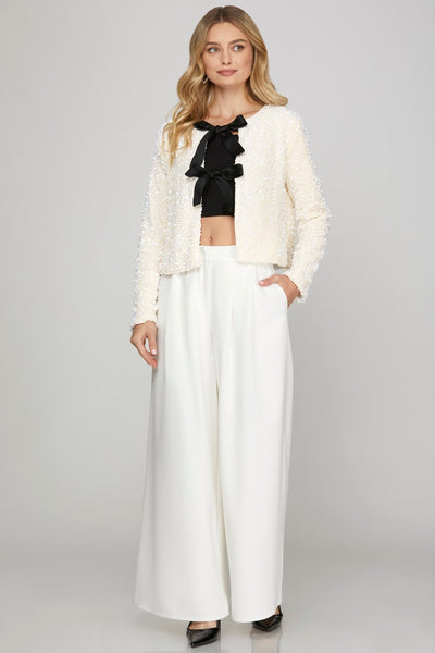 Sequin Bow Jacket