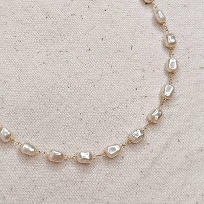 Baroque Pearl Necklace: 16"