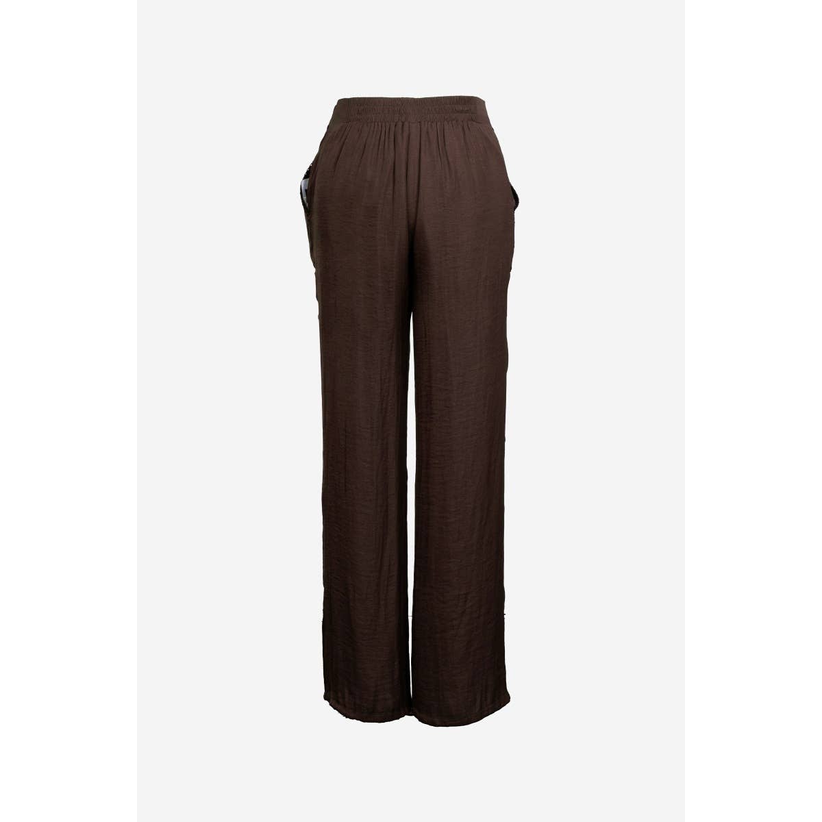 Whipstitch Detail Pull-on Pants