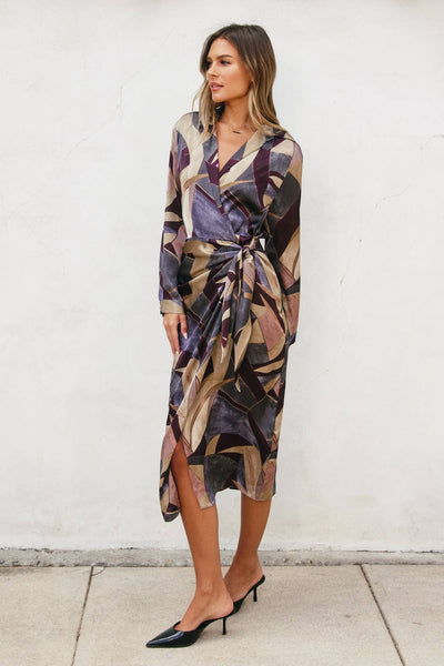 Umber Mosaic Dress
