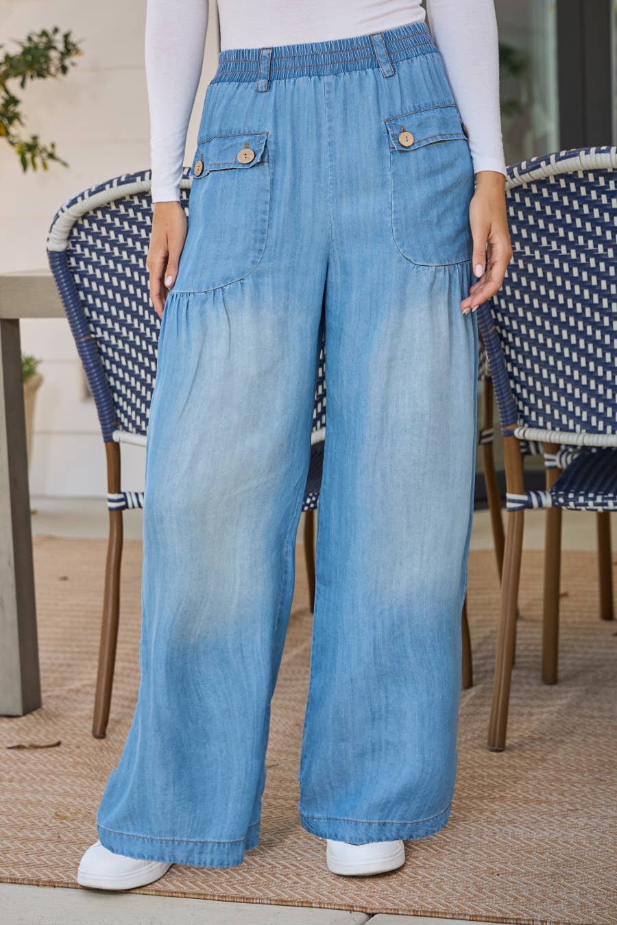 Washed Chambray Denim