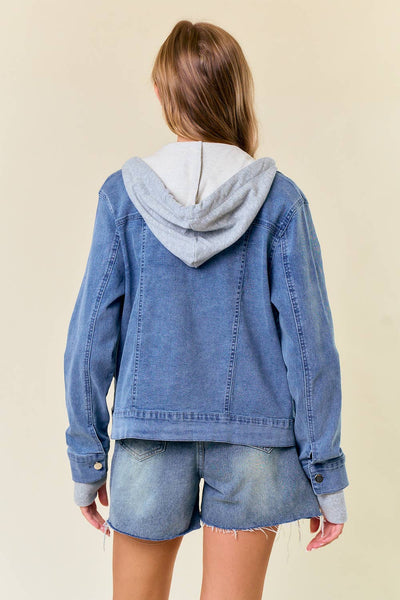 Hooded Denim Jacket