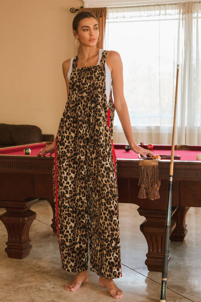 Leopard Overall Jumpsuit