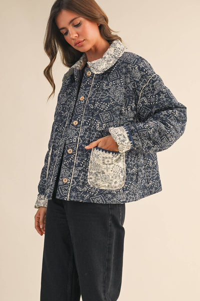 Quilted Bandana Jacket