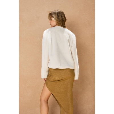 Fur Patch Pocket Jacket