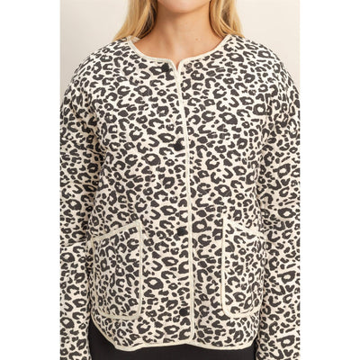 Leopard Quilted Puffer
