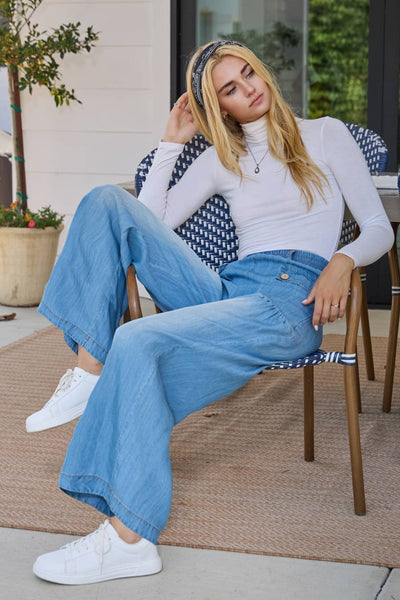 Washed Chambray Denim