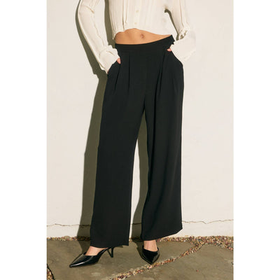 Pull On Wide Leg Trousers