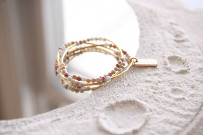 Gemstone Gold Triple Wrap