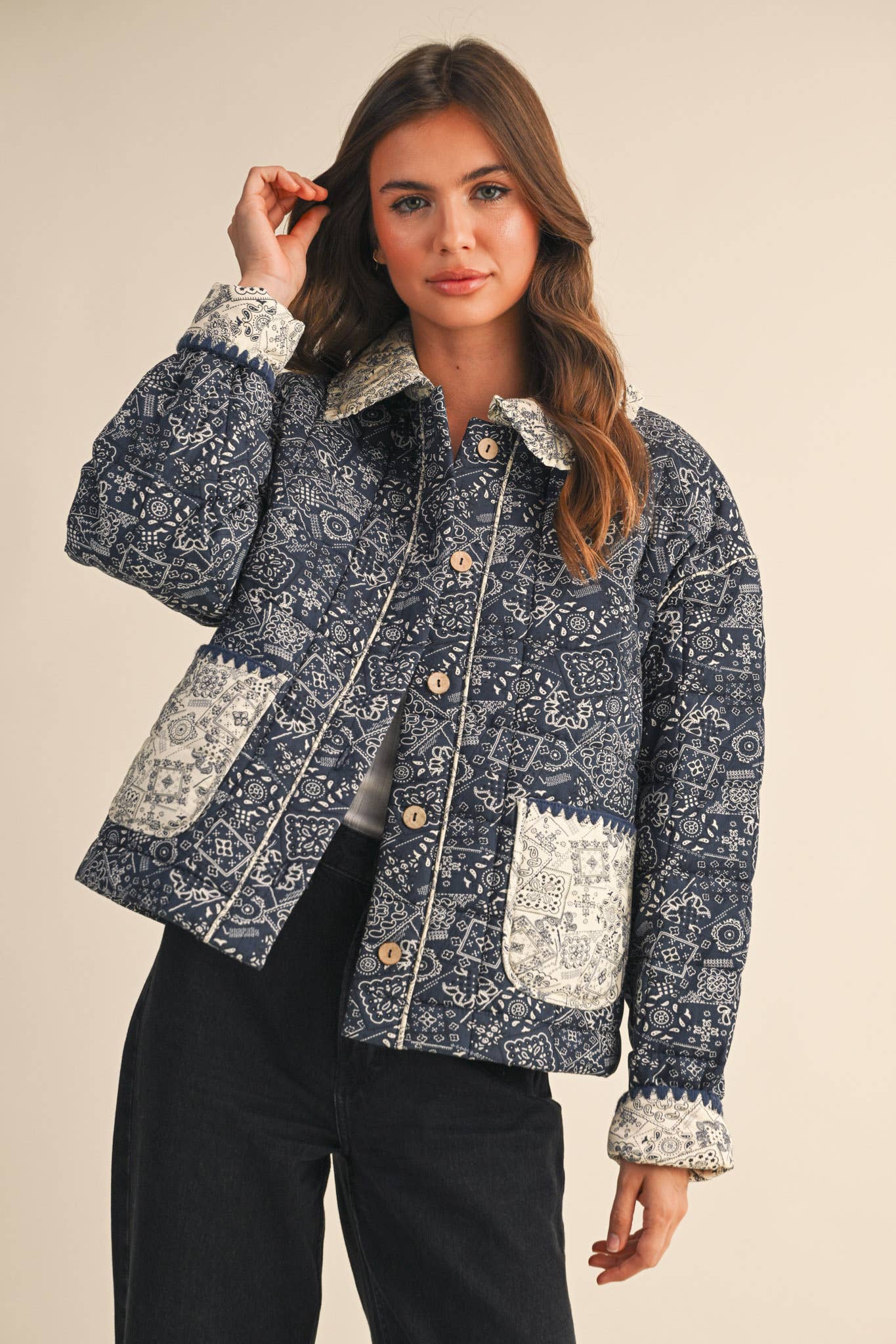 Quilted Bandana Jacket