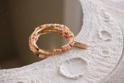 Gemstone Gold Triple Wrap