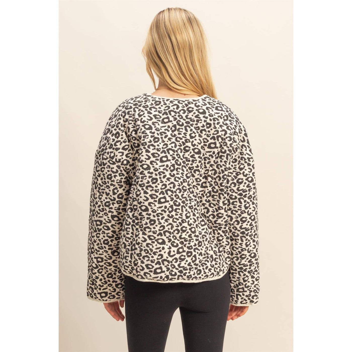Leopard Quilted Puffer