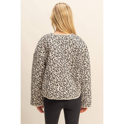 Leopard Quilted Puffer